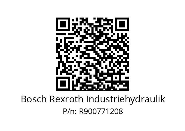   Bosch Rexroth Industriehydraulik R900771208