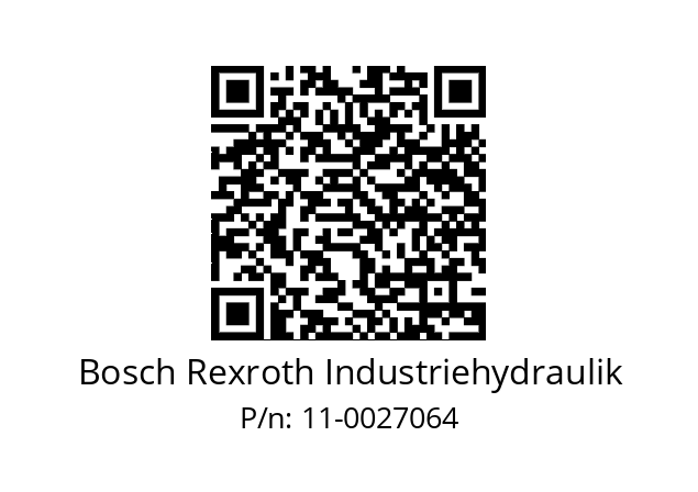   Bosch Rexroth Industriehydraulik 11-0027064