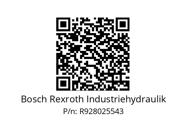   Bosch Rexroth Industriehydraulik R928025543