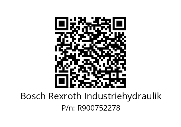   Bosch Rexroth Industriehydraulik R900752278