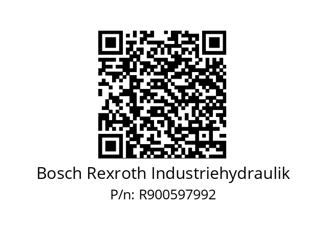   Bosch Rexroth Industriehydraulik R900597992