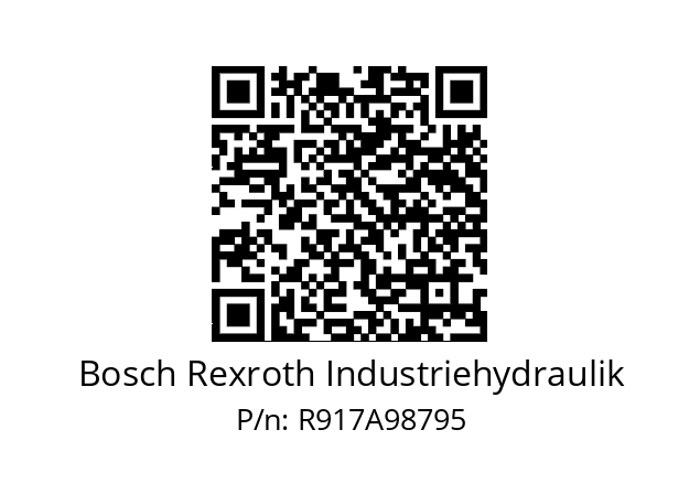  RC12-8/22 Bosch Rexroth Industriehydraulik R917A98795