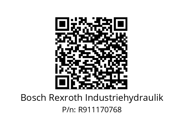   Bosch Rexroth Industriehydraulik R911170768