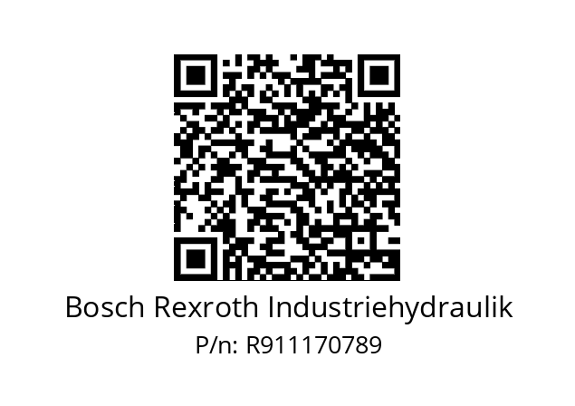   Bosch Rexroth Industriehydraulik R911170789