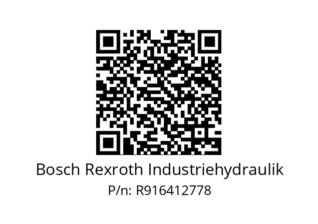   Bosch Rexroth Industriehydraulik R916412778