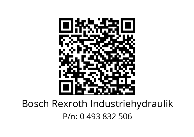   Bosch Rexroth Industriehydraulik 0 493 832 506