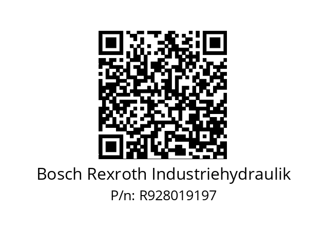   Bosch Rexroth Industriehydraulik R928019197