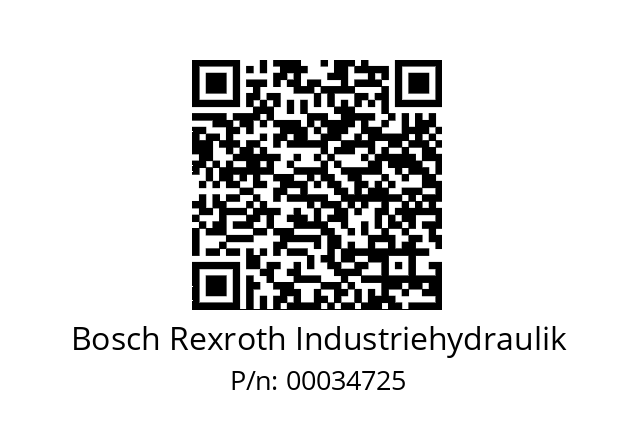   Bosch Rexroth Industriehydraulik 00034725