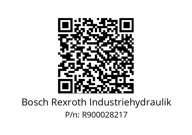   Bosch Rexroth Industriehydraulik R900028217