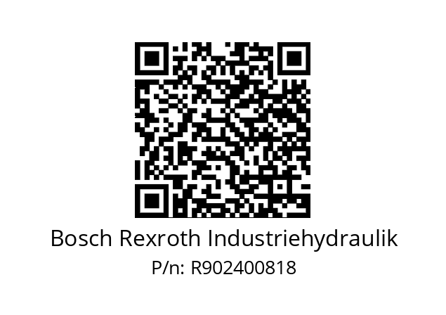   Bosch Rexroth Industriehydraulik R902400818