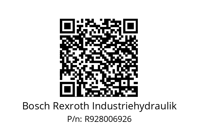   Bosch Rexroth Industriehydraulik R928006926