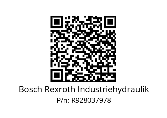   Bosch Rexroth Industriehydraulik R928037978