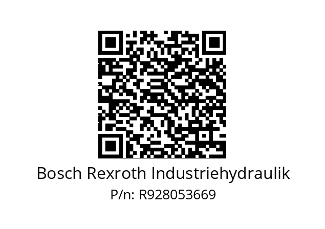   Bosch Rexroth Industriehydraulik R928053669