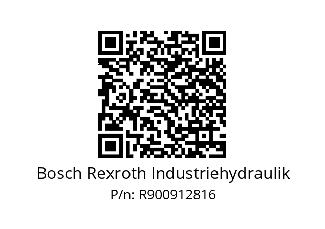   Bosch Rexroth Industriehydraulik R900912816