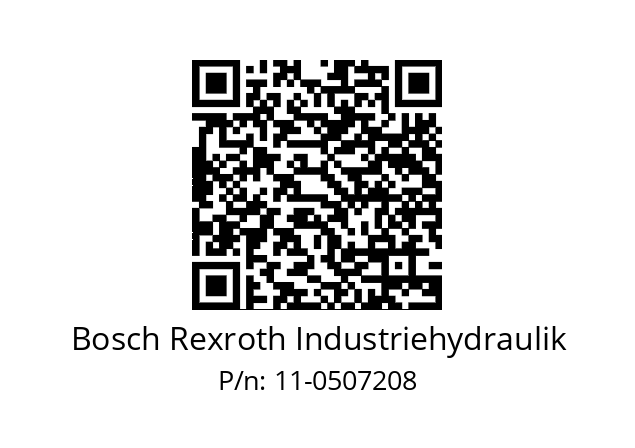   Bosch Rexroth Industriehydraulik 11-0507208