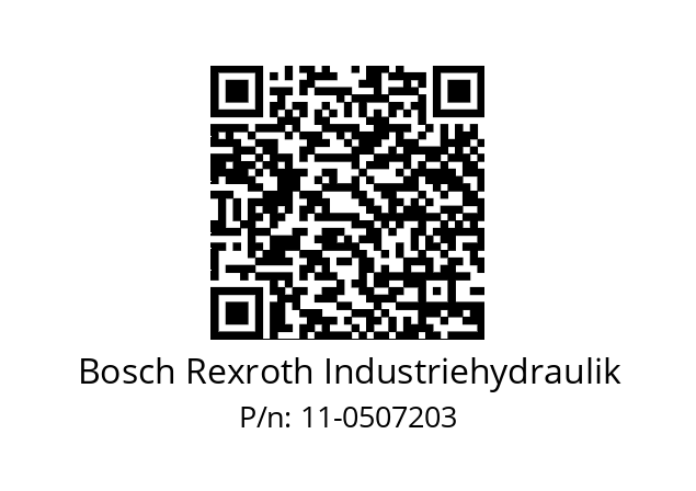   Bosch Rexroth Industriehydraulik 11-0507203