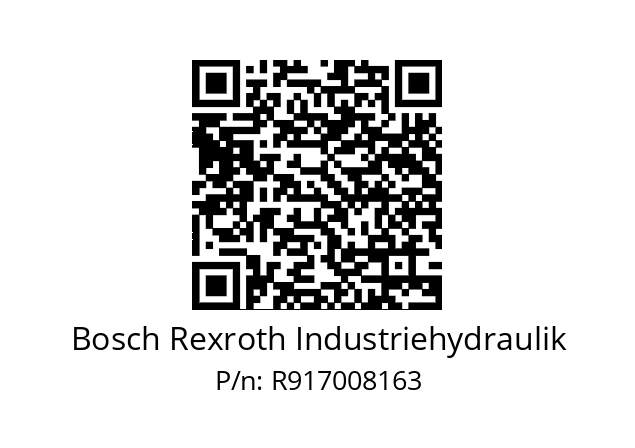   Bosch Rexroth Industriehydraulik R917008163