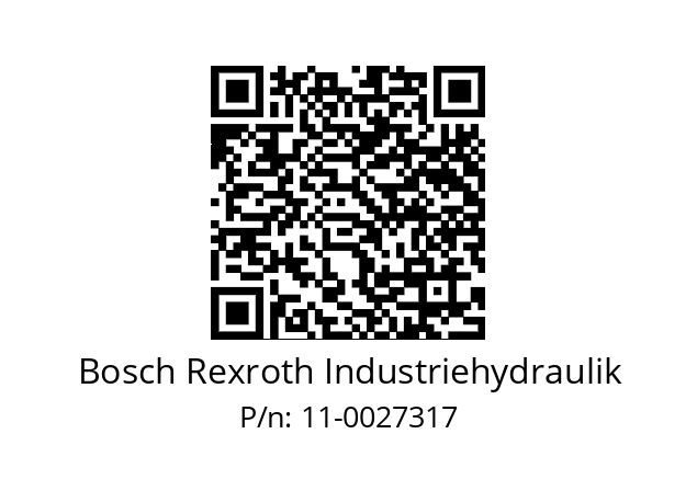  R961000427 Bosch Rexroth Industriehydraulik 11-0027317