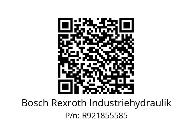   Bosch Rexroth Industriehydraulik R921855585