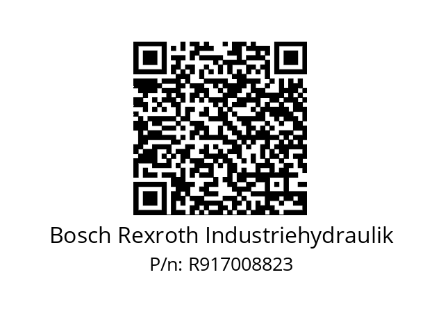   Bosch Rexroth Industriehydraulik R917008823