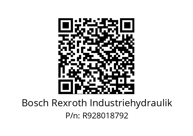   Bosch Rexroth Industriehydraulik R928018792