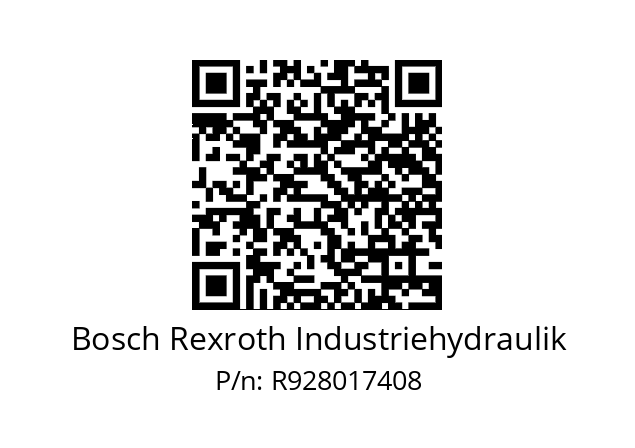   Bosch Rexroth Industriehydraulik R928017408