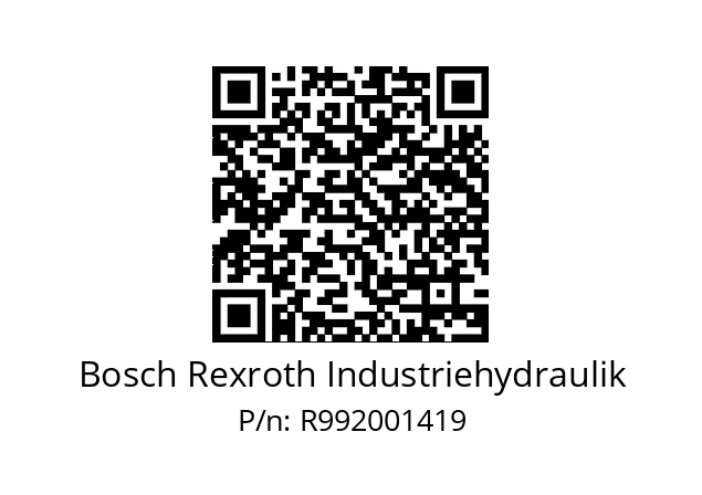   Bosch Rexroth Industriehydraulik R992001419