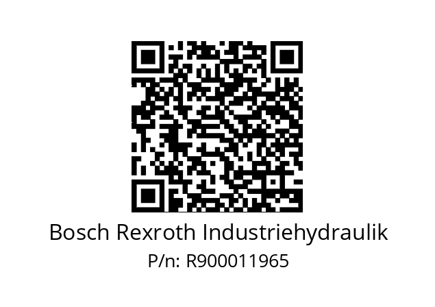   Bosch Rexroth Industriehydraulik R900011965