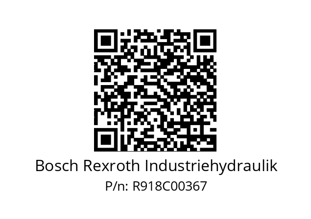   Bosch Rexroth Industriehydraulik R918C00367