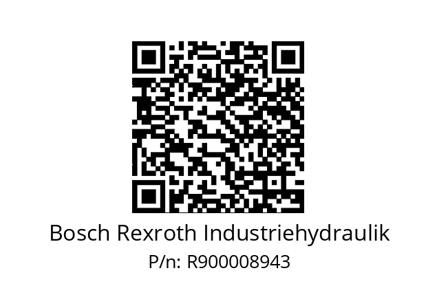   Bosch Rexroth Industriehydraulik R900008943