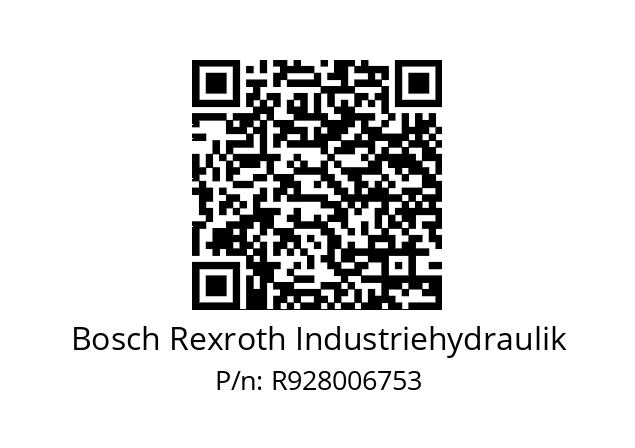   Bosch Rexroth Industriehydraulik R928006753