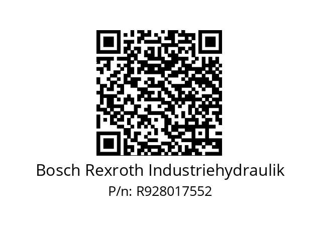   Bosch Rexroth Industriehydraulik R928017552