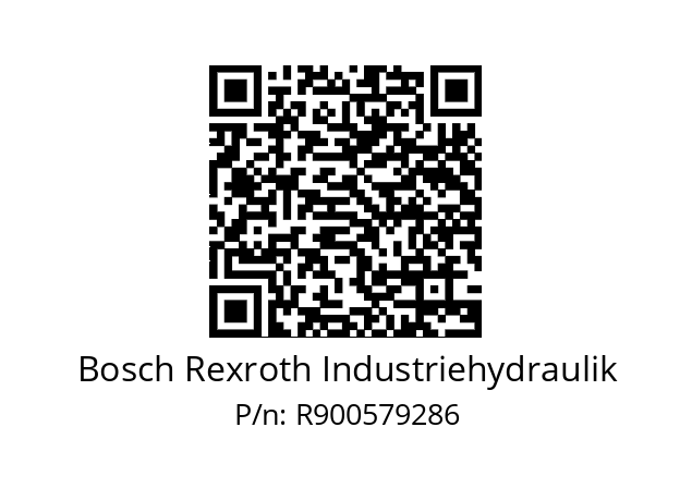   Bosch Rexroth Industriehydraulik R900579286