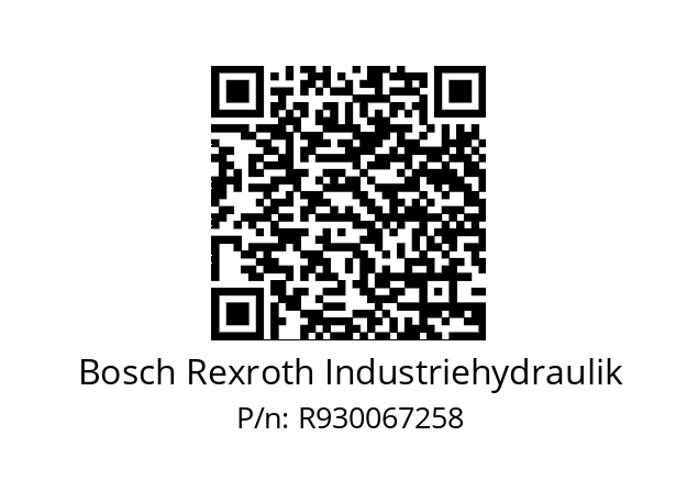   Bosch Rexroth Industriehydraulik R930067258