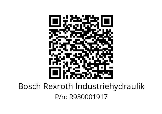   Bosch Rexroth Industriehydraulik R930001917