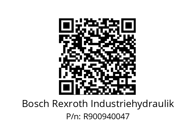   Bosch Rexroth Industriehydraulik R900940047