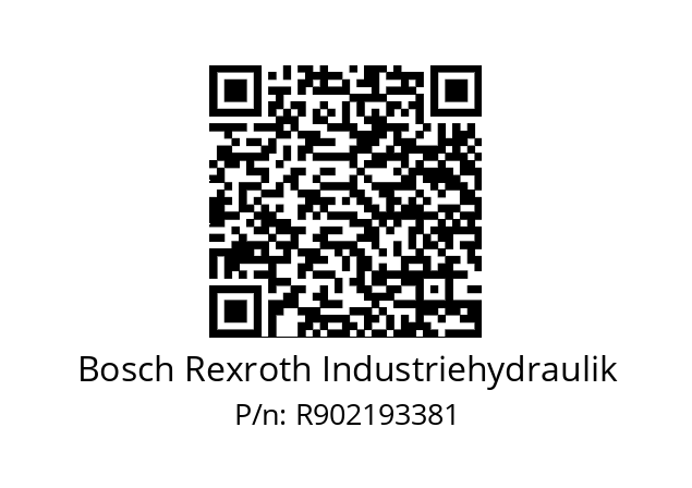   Bosch Rexroth Industriehydraulik R902193381