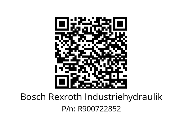   Bosch Rexroth Industriehydraulik R900722852