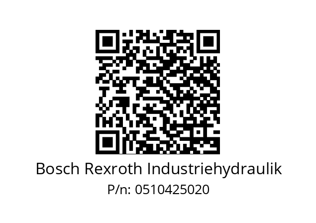   Bosch Rexroth Industriehydraulik 0510425020