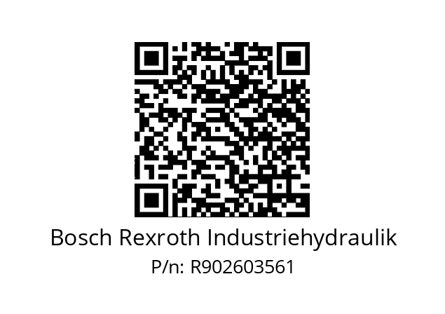   Bosch Rexroth Industriehydraulik R902603561