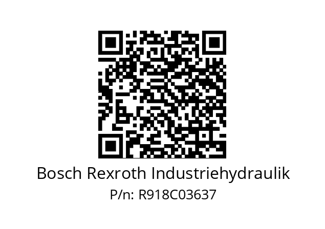   Bosch Rexroth Industriehydraulik R918C03637