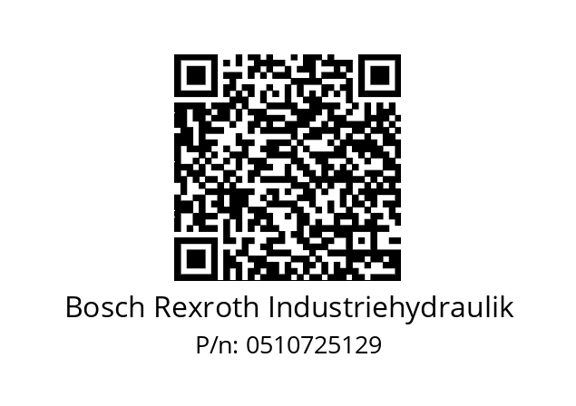   Bosch Rexroth Industriehydraulik 0510725129