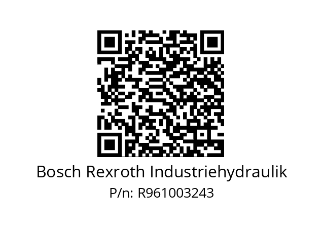   Bosch Rexroth Industriehydraulik R961003243