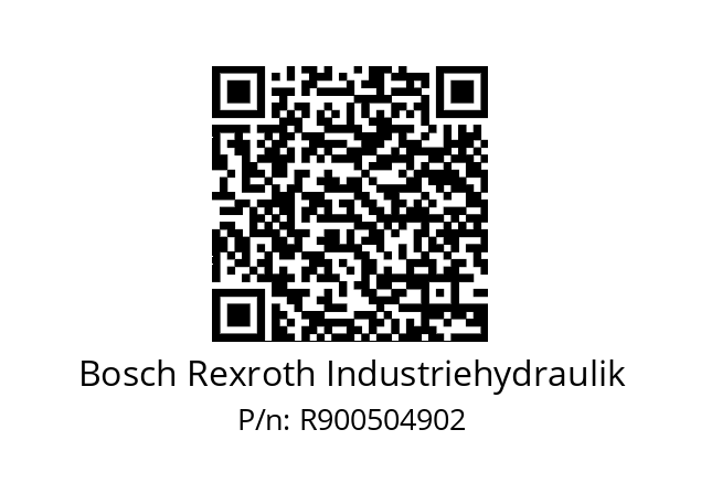   Bosch Rexroth Industriehydraulik R900504902