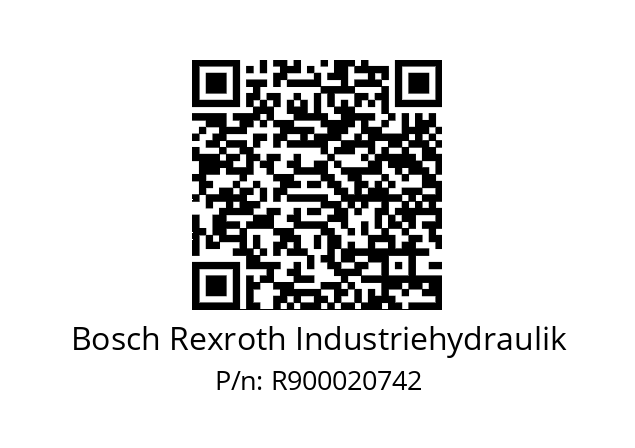   Bosch Rexroth Industriehydraulik R900020742