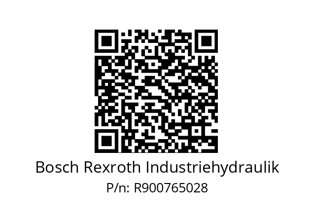   Bosch Rexroth Industriehydraulik R900765028