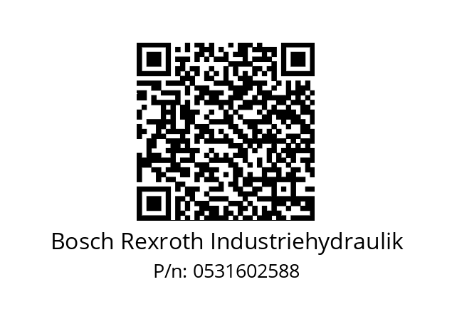   Bosch Rexroth Industriehydraulik 0531602588