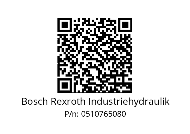   Bosch Rexroth Industriehydraulik 0510765080