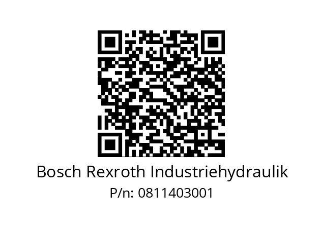   Bosch Rexroth Industriehydraulik 0811403001