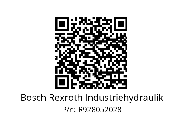   Bosch Rexroth Industriehydraulik R928052028